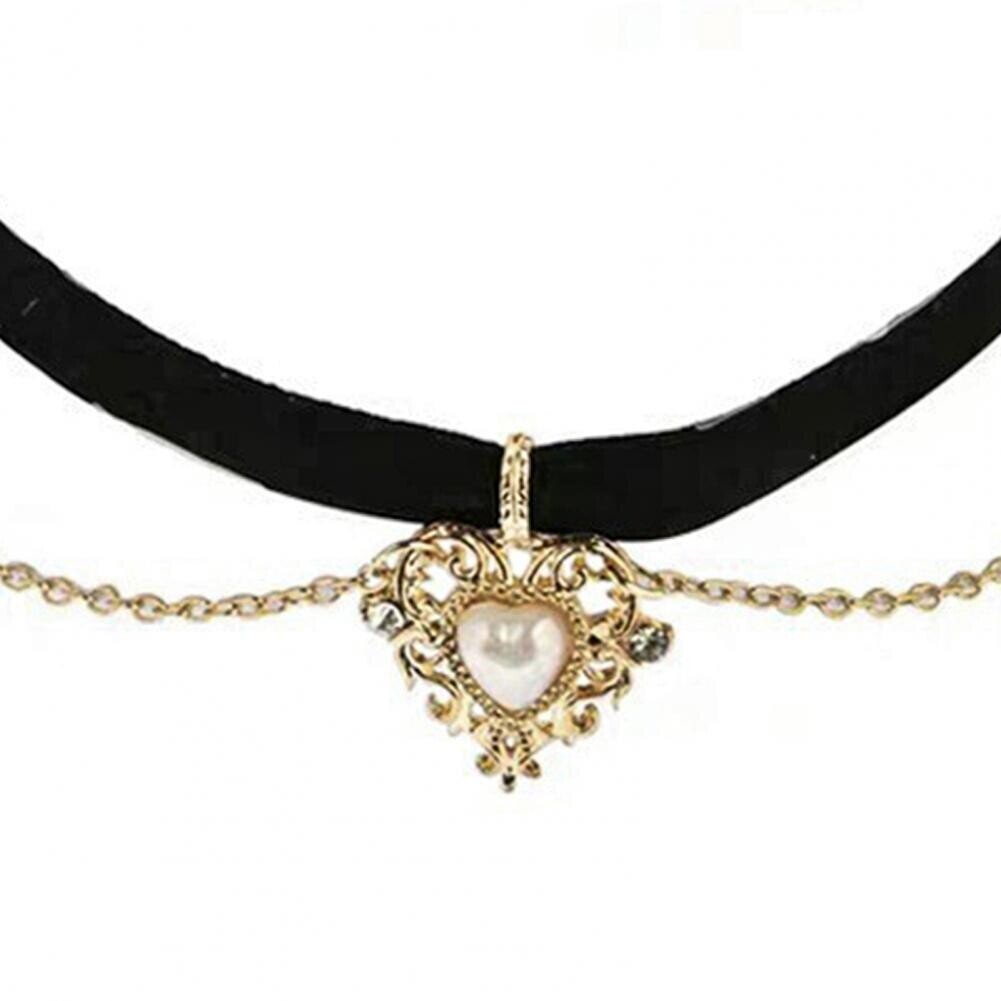 Heart Shape Gothic Choker Necklace