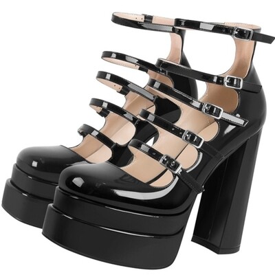 Casual High Heels Sexy Thick Sole Gothic Shoes