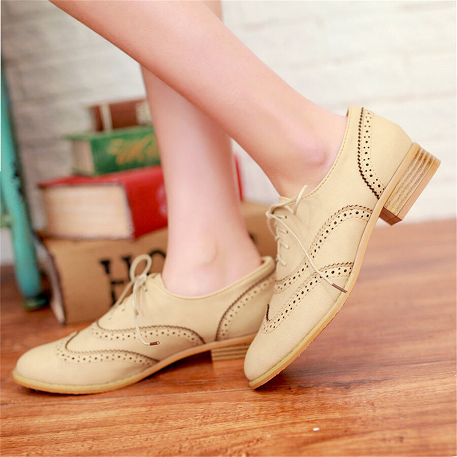 Chic Vintage Retro Style Oxford Shoes