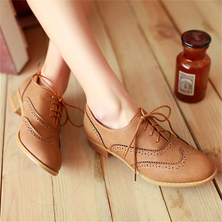 Chic Vintage Retro Style Oxford Shoes
