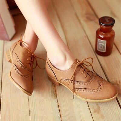 Chic Vintage Retro Style Oxford Shoes