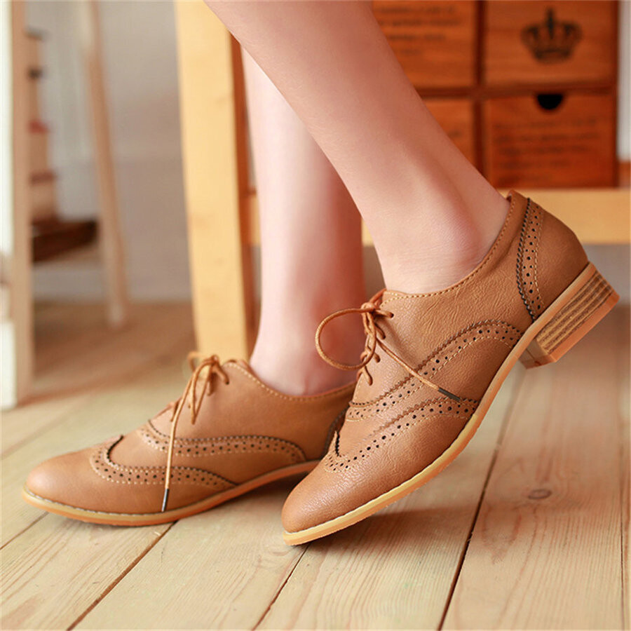 Chic Vintage Retro Style Oxford Shoes