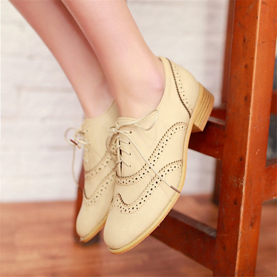 Chic Vintage Retro Style Oxford Shoes