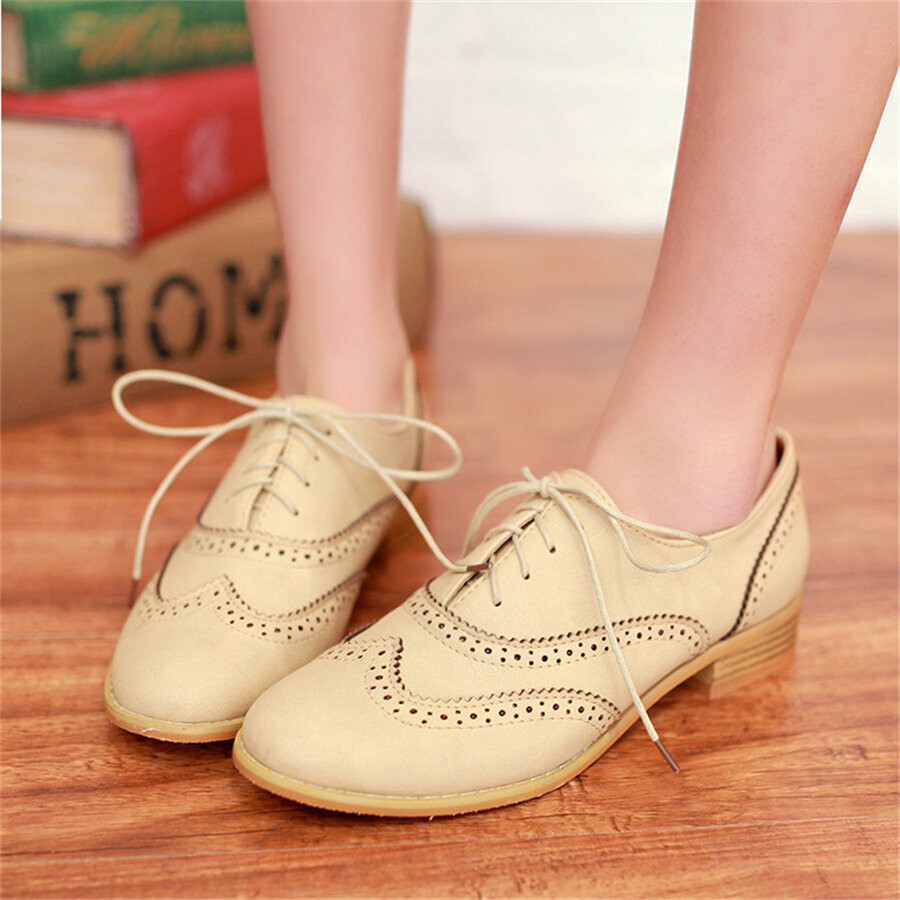 Chic Vintage Retro Style Oxford Shoes