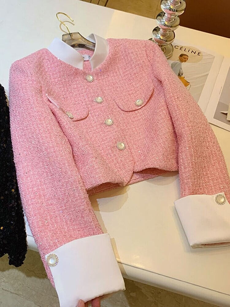 Beautiful Vintage Style Tweed Jacket Coat