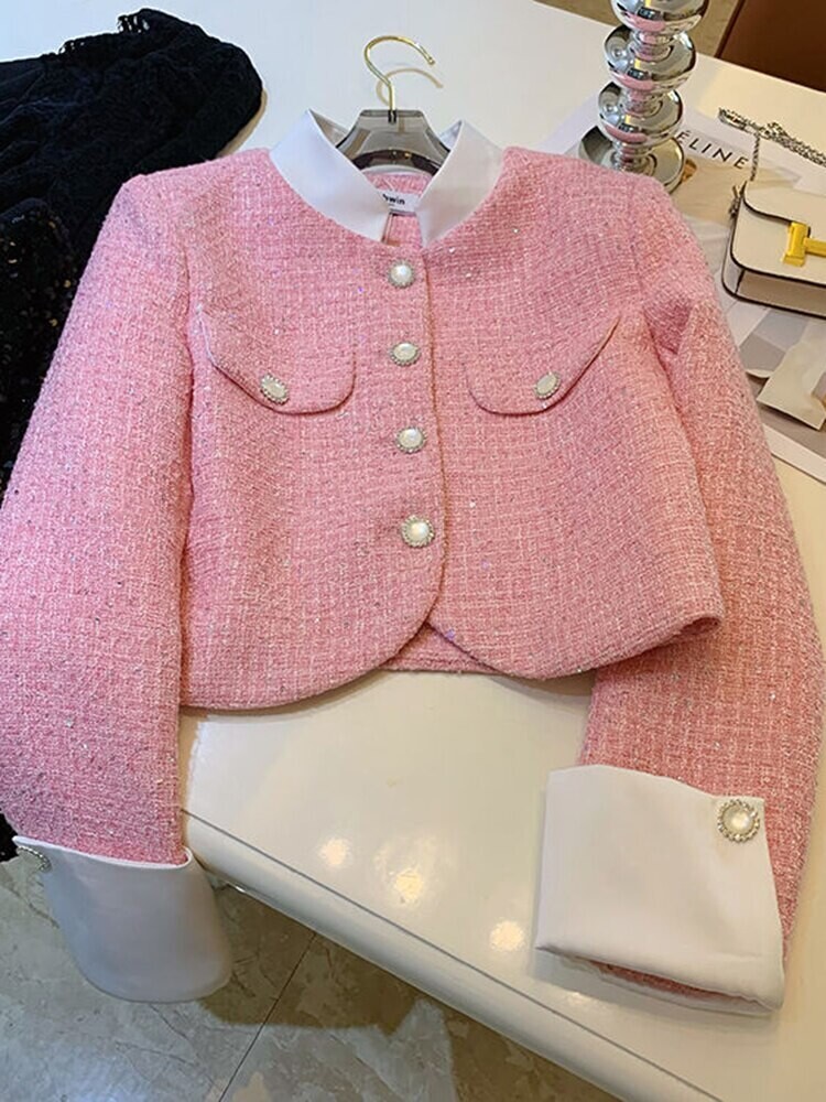 Beautiful Vintage Style Tweed Jacket Coat
