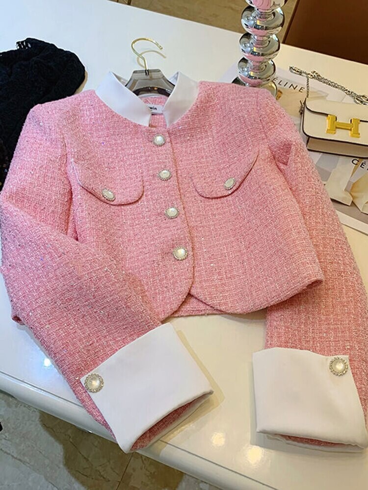 Beautiful Vintage Style Tweed Jacket Coat