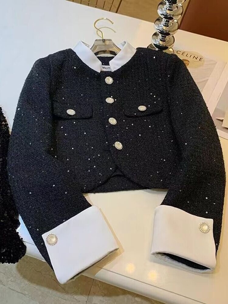 Beautiful Vintage Style Tweed Jacket Coat