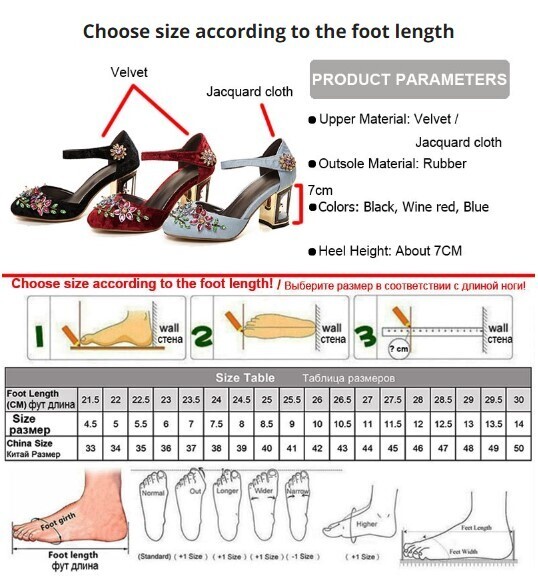 Elegant Victorian Velvet Crystal High Heels Shoes
