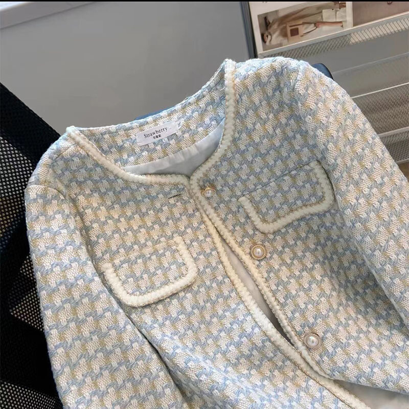 High Quality French Vintage Tweed Jacket Coat