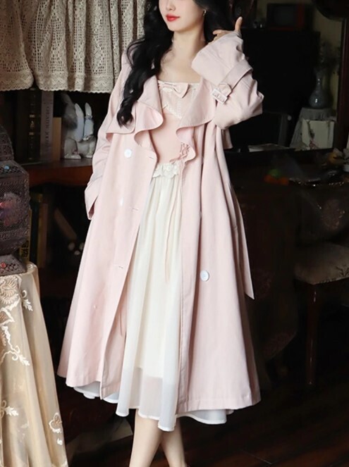 Chiffon Lace French Vintage Style Elegant Dress