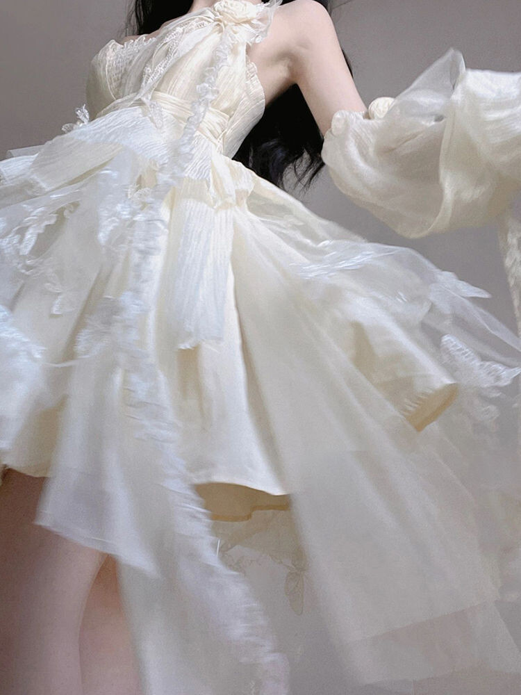 French Vintage Summer Lace Dreamy Dress