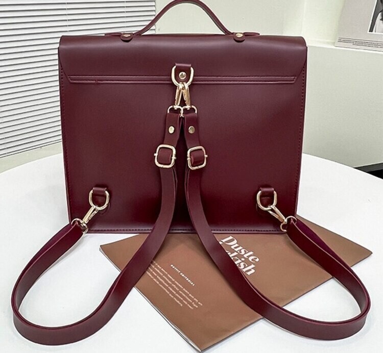PU Leather Student Shoulder Bag Tote Bag