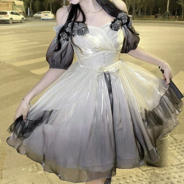 Victorian Vintage Gothic Lolita Dress
