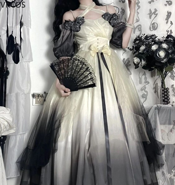 Victorian Vintage Gothic Lolita Dress