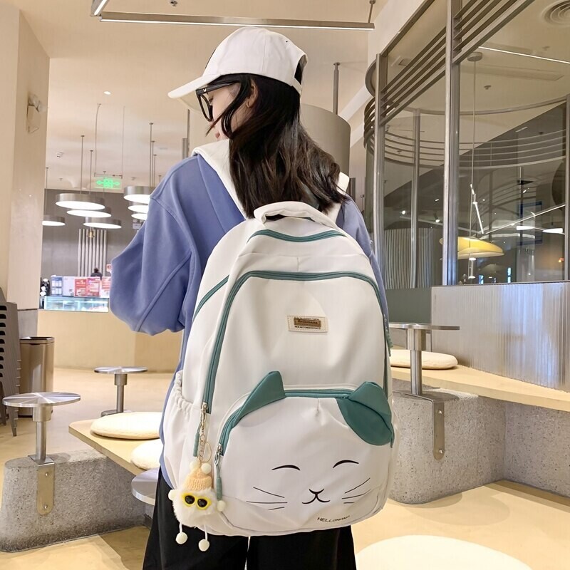 Cute Cat Pattern Waterproof Backpacks