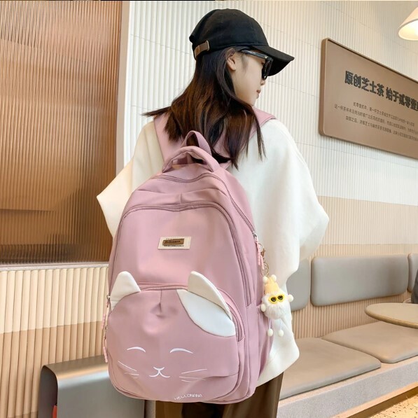 Cute Cat Pattern Waterproof Backpacks