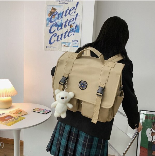 High Quality Japan Style Big Size JK Student Backpack