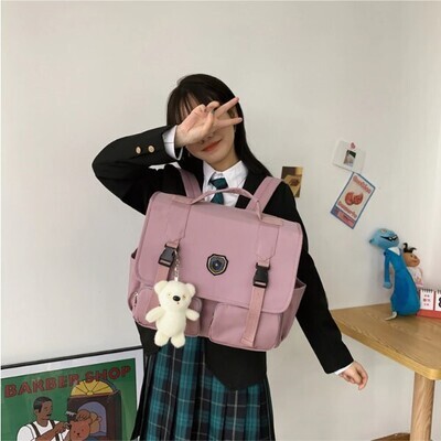 High Quality Japan Style Big Size JK Student Backpack