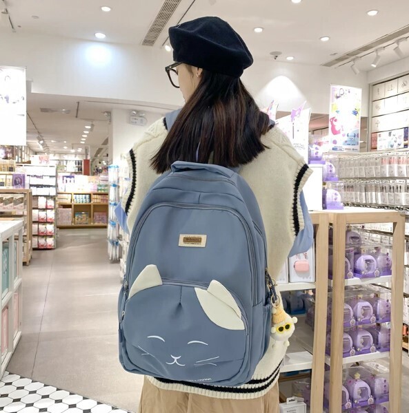 Cute Cat Pattern Waterproof Backpacks