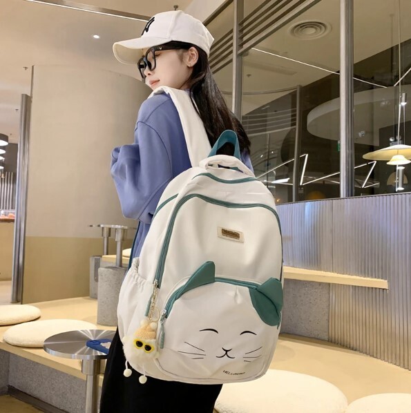 Cute Cat Pattern Waterproof Backpacks