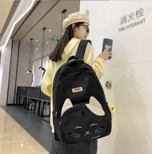 Cute Cat Pattern Waterproof Backpacks