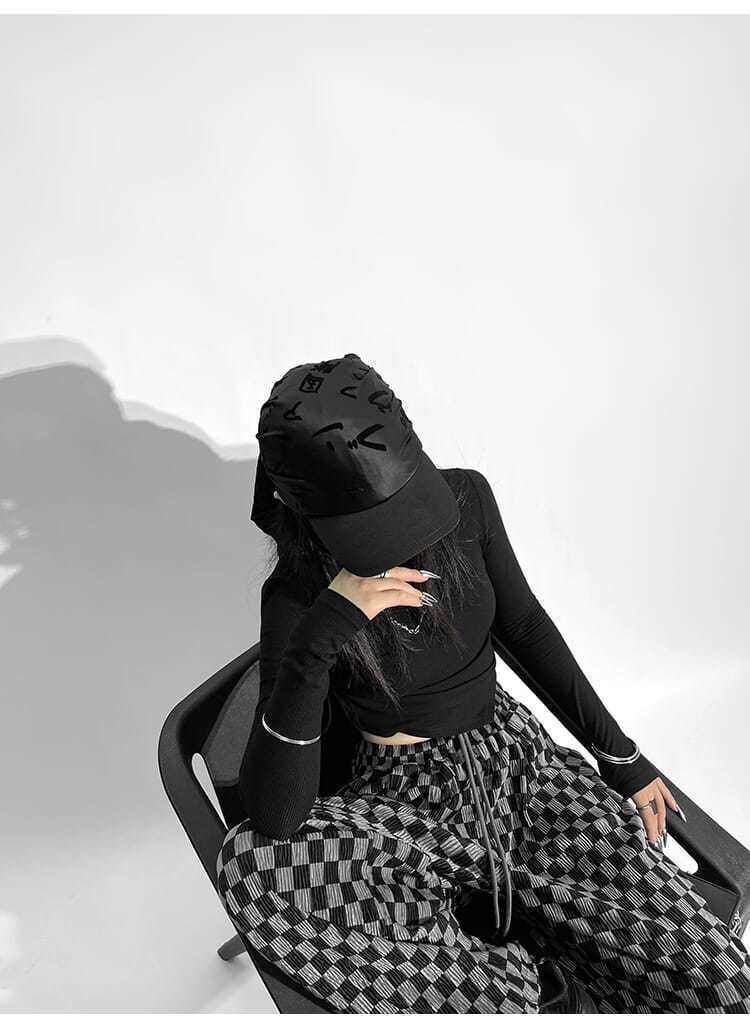 Plaid Loose High Waist Wide Leg Pants