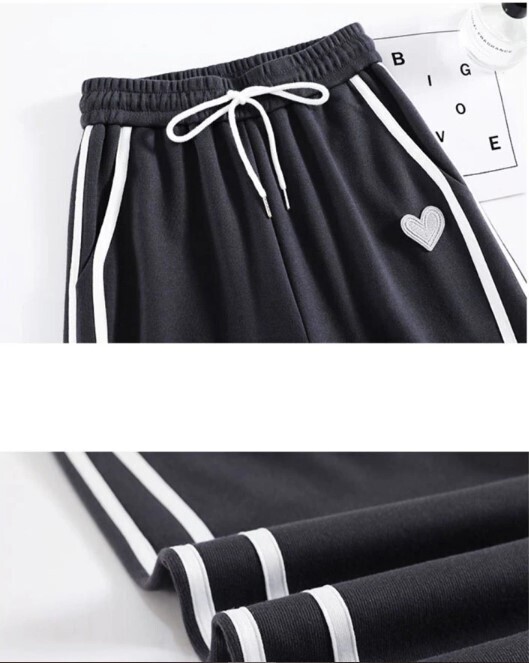 Streetwear Women Striped Y2K Sweatpants