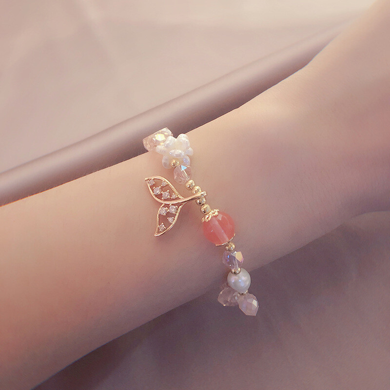 Luxury Mermaid Tail Charmed Multicolor Beaded Bracelets