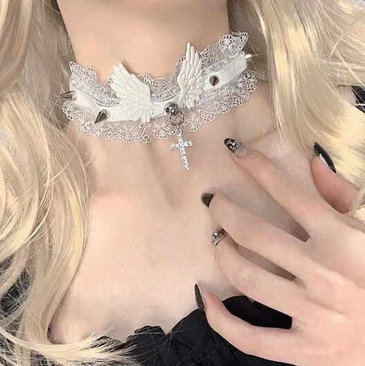 Y2k Harajuku Angel Wings Necklace