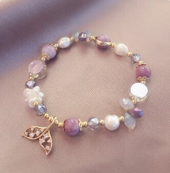 Luxury Mermaid Tail Charmed Multicolor Beaded Bracelets