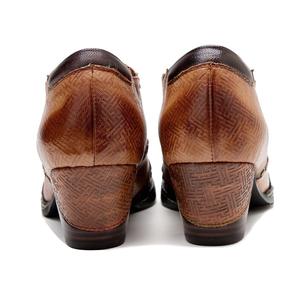 Lace up Leather Women Oxford Shoes