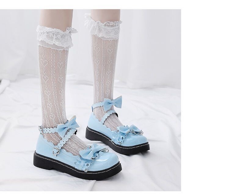 Japanese Kawaii Lolita Uniform Bow Shoes