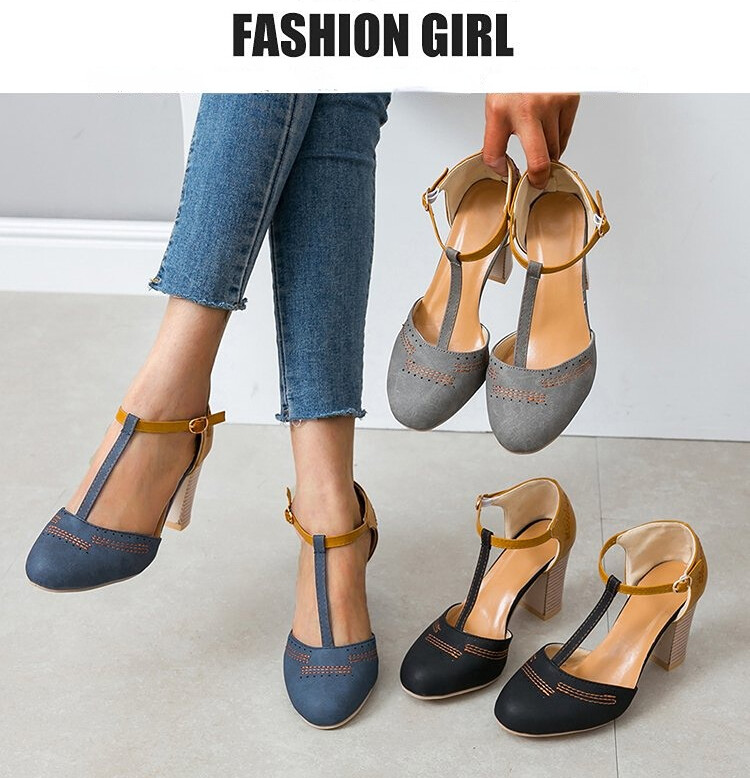 Casual Vintage Retro Style  Platform Sandals