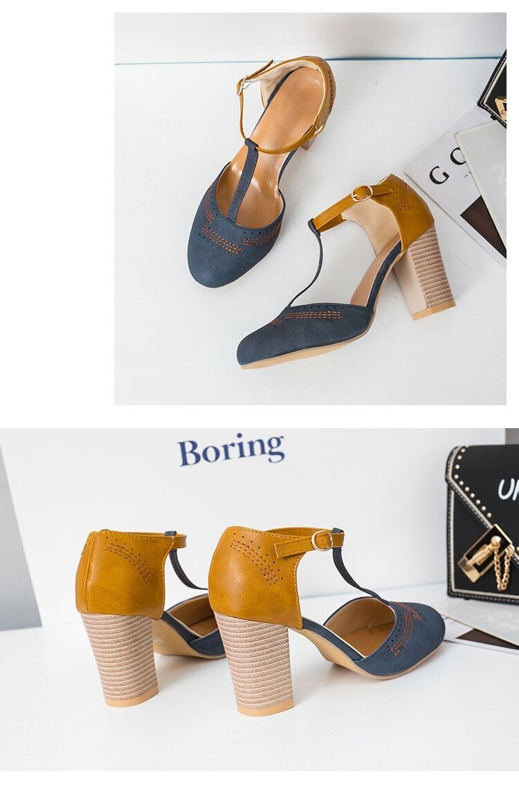 Casual Vintage Retro Style  Platform Sandals