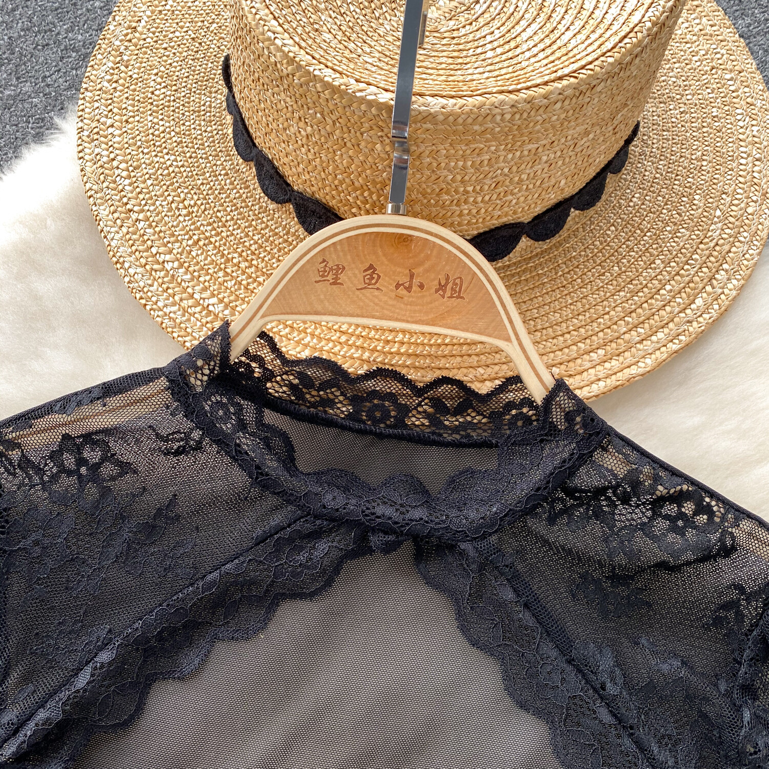 Gothic Vintage Style Black Lace Top