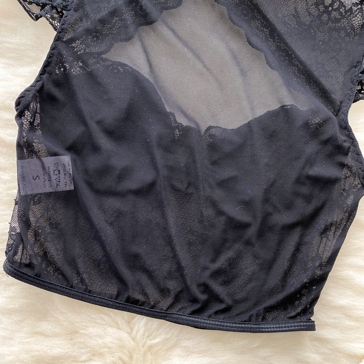 Gothic Vintage Style Black Lace Top