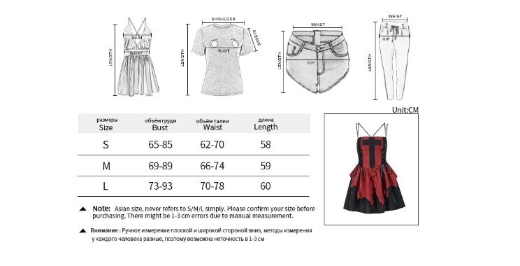Vintage Goth Cross Print Irregular Dress