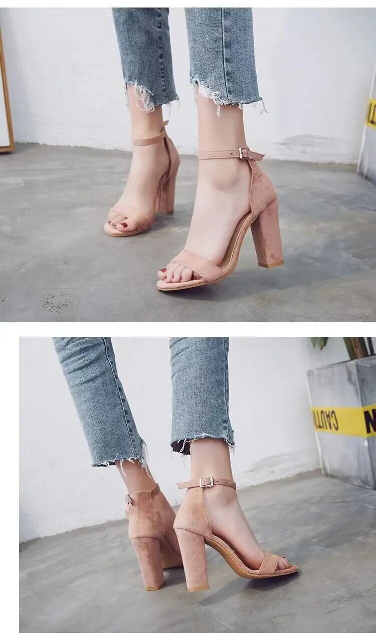 Block Heel Summer Platform Sandals