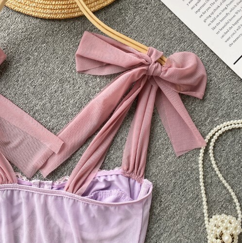 Chic Mesh Bandage Tube Top