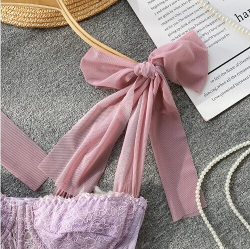 Chic Mesh Bandage Tube Top