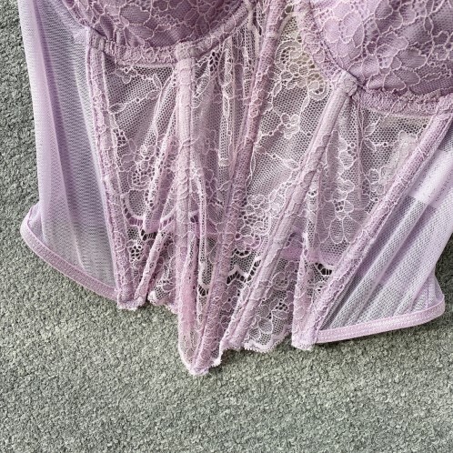 Chic Mesh Bandage Tube Top