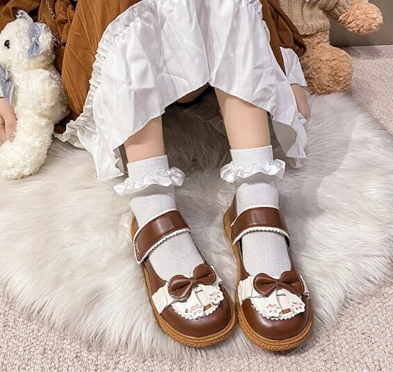 Women Butterfly-knot Mary Jane Shoes Lolita Style