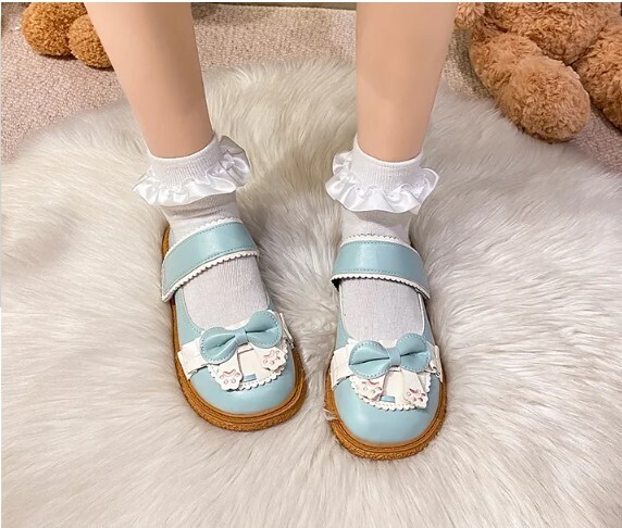 Women Butterfly-knot Mary Jane Shoes Lolita Style