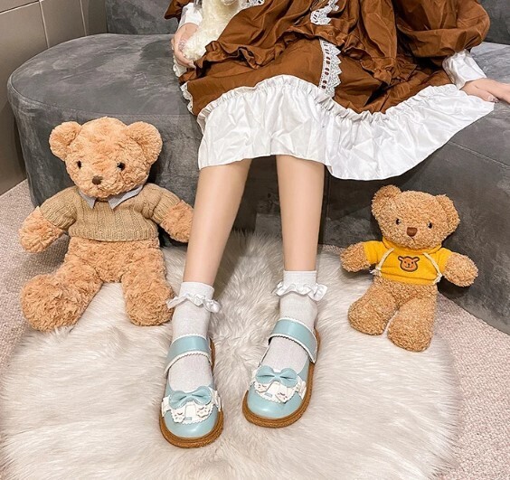 Women Butterfly-knot Mary Jane Shoes Lolita Style