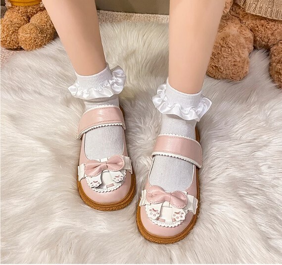 Women Butterfly-knot Mary Jane Shoes Lolita Style