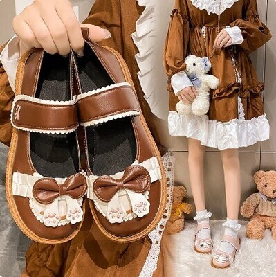 Women Butterfly-knot Mary Jane Shoes Lolita Style