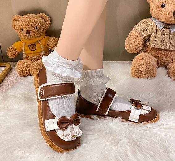 Women Butterfly-knot Mary Jane Shoes Lolita Style