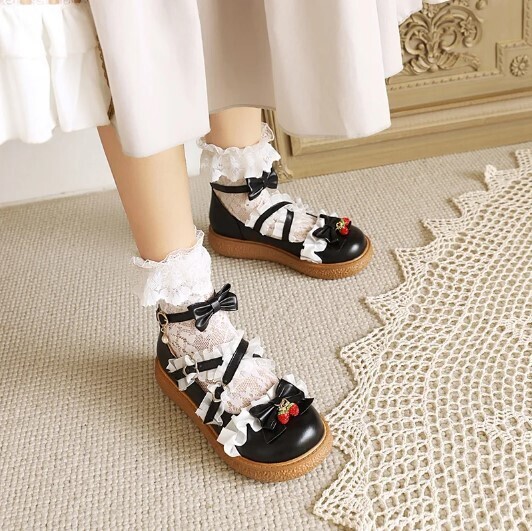 Lace Sweet Style Platform Princess Cosplay Kawaii Shoes
