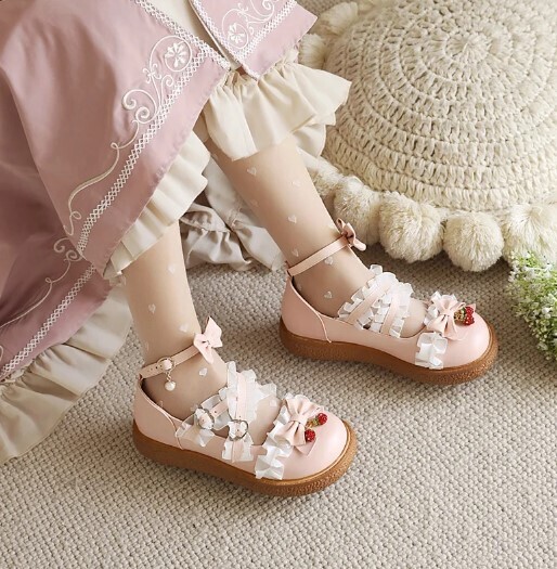 Lace Sweet Style Platform Princess Cosplay Kawaii Shoes
